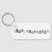 Neurodivergente typografie Neurodiversity Awarenes Sleutelhanger (Achterkant)
