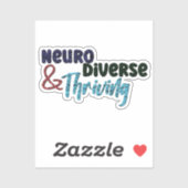 Neurodiverse en bloeiende | Neurodiversiteit Sticker (Vel)
