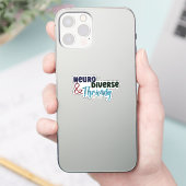 Neurodiverse en bloeiende | Neurodiversiteit Sticker (Telefoon)