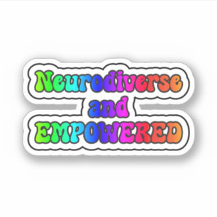 Neurodiverse en EMPOWERED Rainbow Neurodiversity Sticker