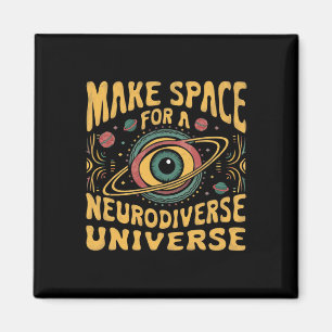 Neurodiverse Universum Neurodiversiteit ADHD Autis Magneet