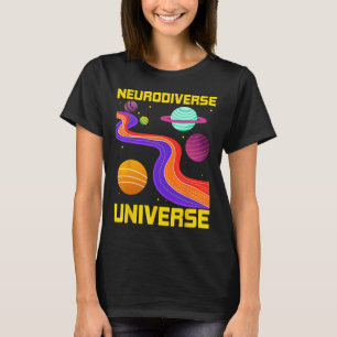 Neurodiverse Universum Neurodiversiteit ADHD Autis T-shirt