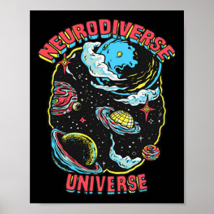 Neurodiverse Universum Neurodiversiteit Omhels ADH Poster