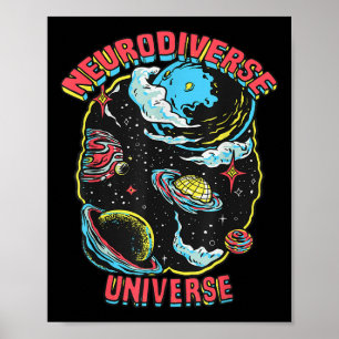 Neurodiverse Universum Neurodiversiteit Omhels ADH Poster