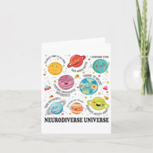 Neurodiverse Universum Planeet Autisme Bewustzijn Kaart