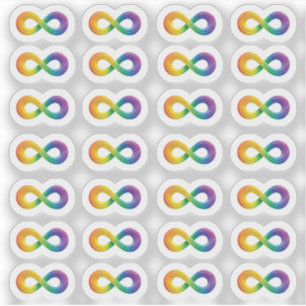 Neurodiversité Autisme Acceptation Rainbow Sticker