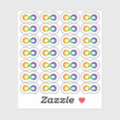 Neurodiversité Autisme Acceptation Rainbow Sticker (Feuille)