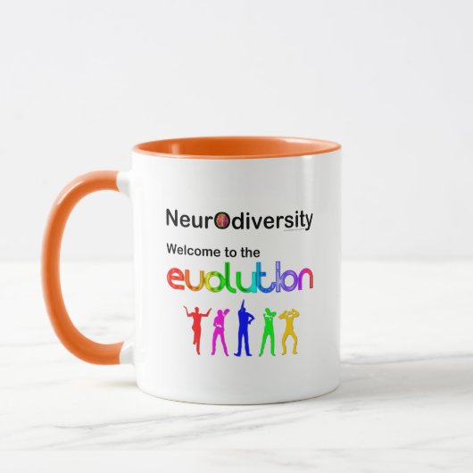 Neurodiversité Bienvenue à Evolution Coffee Mug (Gauche)