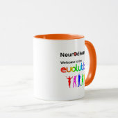 Neurodiversité Bienvenue à Evolution Coffee Mug (Devant droit)