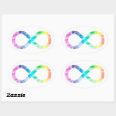 Neurodiversité Sticker en aquarelle arc-en-ciel (Feuille)