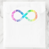 Neurodiversité Sticker en aquarelle arc-en-ciel (Sac)