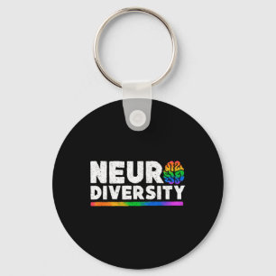 Neurodiversiteit Autisme ADHD Geestelijke Gezondhe Sleutelhanger