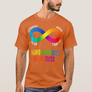 Neurodiversiteit Bewustheid ADHD Autisme Dyslexie  T-shirt