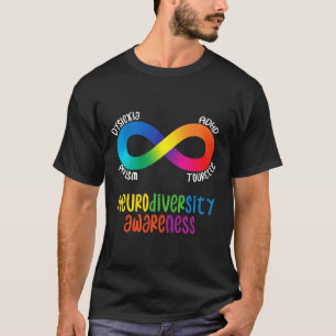 Neurodiversiteit Bewustmaking en autisme Dyslexie  T-shirt