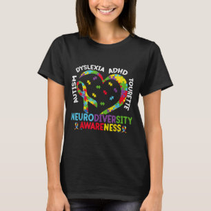 Neurodiversiteit bewustzijn Funny Dyslexie bewustz T-shirt