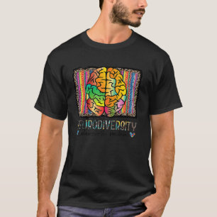 Neurodiversiteit Bewustzijn Steun Autisme Regenboo T-shirt