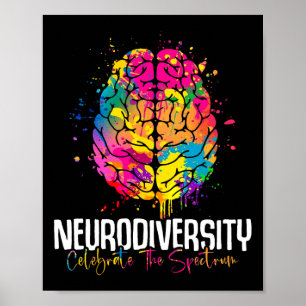 Neurodiversiteit Bloemen Neurodivergent Autisme Be Poster