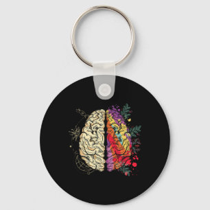 Neurodiversiteit Brain Mental Health Autisme Aware Sleutelhanger