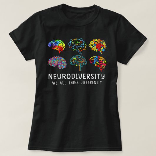 Neurodiversiteit - Embrace ADHD Autisme Awareness  T-shirt (Design voorkant)