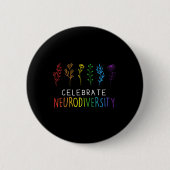Neurodiversiteit Geestelijke gezondheid Autisme Be Ronde Button 5,7 Cm (Voorkant)