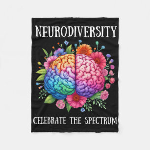 Neurodiversiteit Hersenen ADHD Bewustzijn ASS Auti Fleece Deken