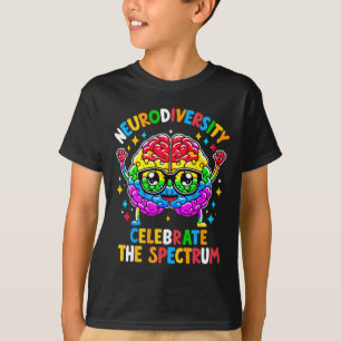 Neurodiversiteit hersenen autisme bewustzijn t-shirt
