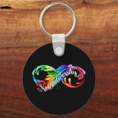 Neurodiversiteit is een prachtig geschenk sleutelhanger (Voorkant)