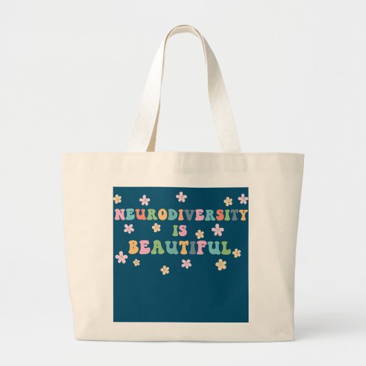 Neurodiversiteit is een prachtig speciaal opvoed grote tote bag (Voorkant)