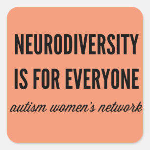 Neurodiversiteit is een zaak voor iedereen vierkante sticker