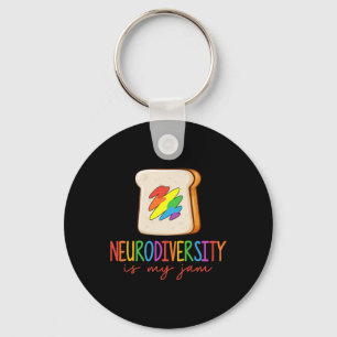 Neurodiversiteit is mijn JAM ADHD Autisme Bewustzi Sleutelhanger