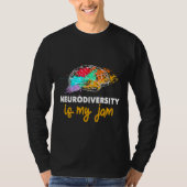 Neurodiversiteit is mijn Jam Cool Autistic Awarene T-shirt (Voorkant)