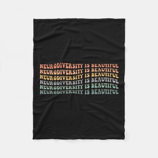 Neurodiversiteit is mooi - Autisme Bewustzijn Fleece Deken (Voorkant)