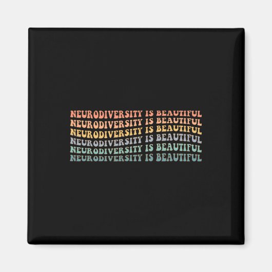 Neurodiversiteit is mooi - Autisme Bewustzijn Magneet (Voorkant)