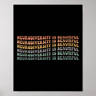 Neurodiversiteit is mooi - Autisme Bewustzijn Poster