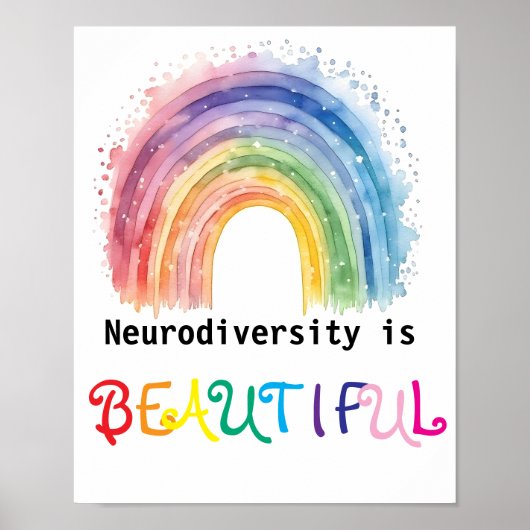 Neurodiversiteit is mooi, poster (Voorkant)