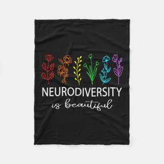 Neurodiversiteit is prachtige Autisme Bewustzijn M Fleece Deken