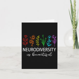 Neurodiversiteit is prachtige Autisme Bewustzijn M Kaart