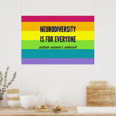 Neurodiversiteit is voor iedereen Poster (regenboo (Keuken)