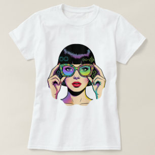 Neurodiversiteit Oneindigheidssymbool Pop Art Vrou T-shirt