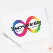 Neurodiversiteit Ovale Sticker (Envelop)