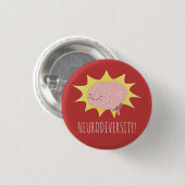 Neurodiversiteit! Ronde Button 3,2 Cm (Voorkant /achterkant)