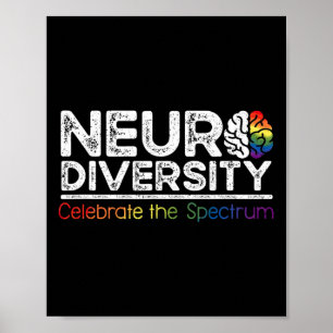 Neurodiversiteit Vier Mentale Gezondheid Adhd Auti Poster