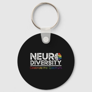 Neurodiversiteit Vier Mentale Gezondheid Adhd Auti Sleutelhanger