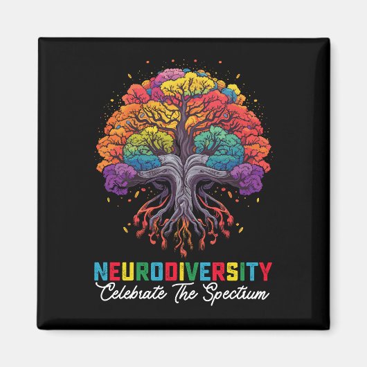 Neurodiversiteit vieren het spectrum autisme magneet (Voorkant)
