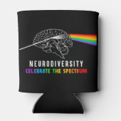Neurodiversiteit, vieren het spectrum. De hersenen Blikjeskoeler (Achterkant)