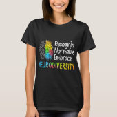 Neurodiversiteit, vieren het spectrum. De hersenen T-shirt (Voorkant)