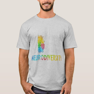 Neurodiversiteit, vieren het spectrum. De hersenen T-shirt
