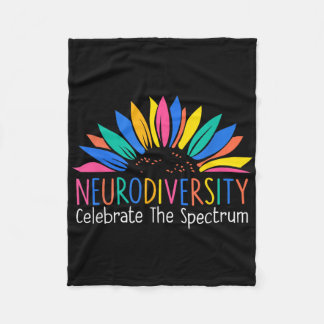Neurodiversiteit vieren het spectrum - hersenautis fleece deken