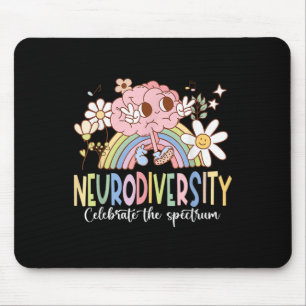 Neurodiversiteit vieren het spectrum - hersenautis muismat