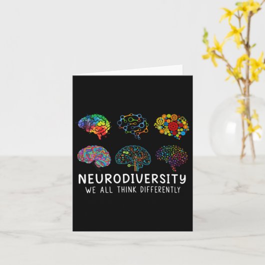 Neurodiversiteit We denken allemaal anders in Brai Kaart (Gele Bloem)